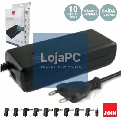 ALIMENTADOR COMPACTO UNIVERSAL 12-22V 6A 81W JOIN