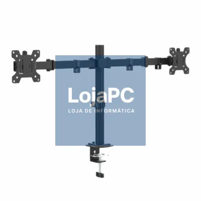 Suporte Duplo Monitor Mesa 13-32" 2x10kg Vesa 100x100