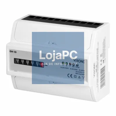 Contador Energia Analógico Trifásico 230V/100A 7 Módulos DIN