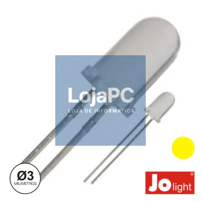 LED 3MM ALTO BRILHO AMARELO JOLIGHT