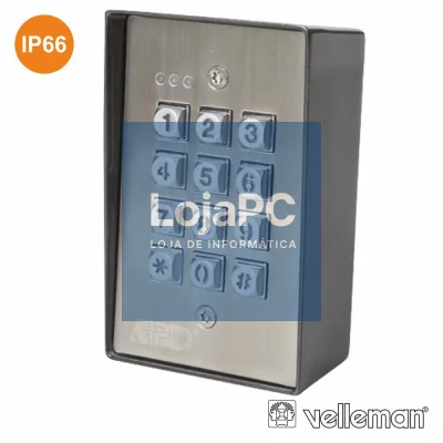 TECLADO ANTI-VANDALISMO E Á PROVA ÁGUA VELLEMAN