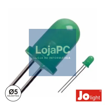 LED 5MM VERDE DIFUSO INTERMITENTE JOLIGHT