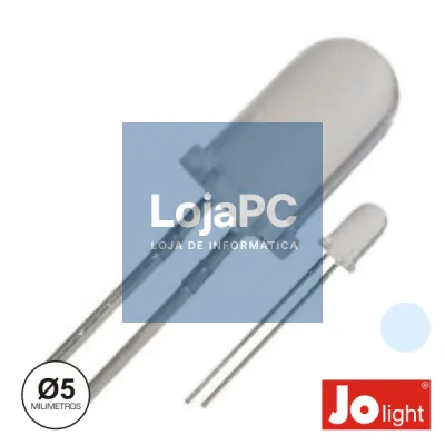 LED 5MM ALTO BRILHO BRANCO FRIO JOLIGHT