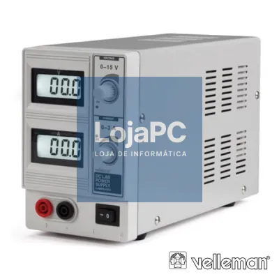 FONTE DE ALIMENTAÇÃO DIGITAL 0-15V / 0-3A VELLEMAN