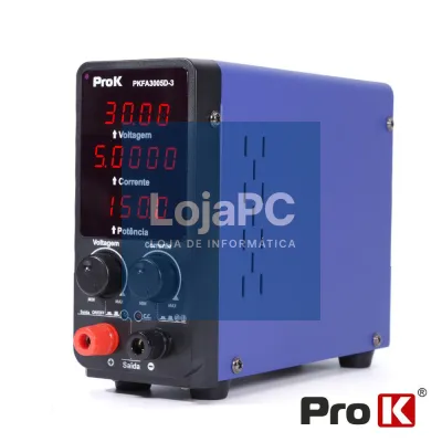 Fonte De Alimentação Digital 150W 0-30V / 0-5A PROK