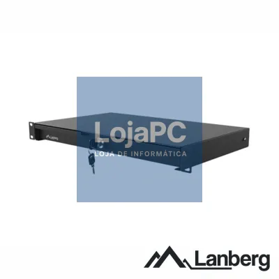 Gaveta c/Fecho P/ Armário Bastidor (Rack) 19" 1U LAMBERG