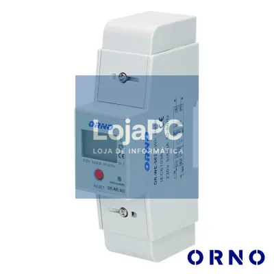 Contador De Energia 230V/80A 2 Módulos P/ Calha Din ORNO