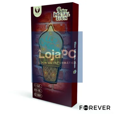 Placa em Metal Decorativo Retro FOREVER
