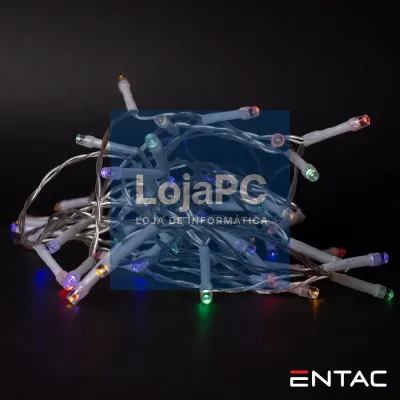Grinalda 10 LEDS Multicor 2xAA 1mt