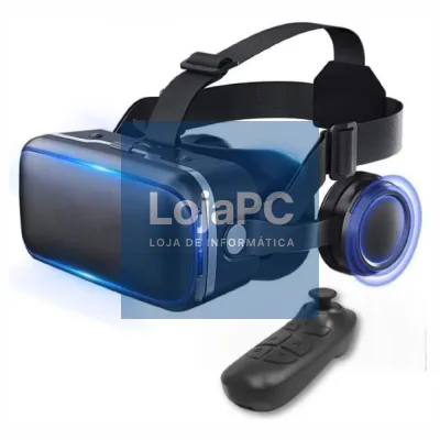 Óculos de Realidade Virtual 3D C/ Comando P/ Smartphone