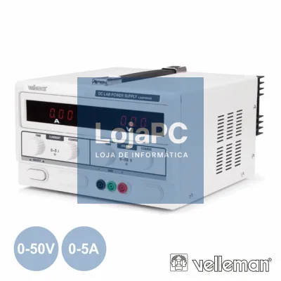 FONTE DE ALIMENTAÇÃO DIGITAL 0-50V / 0-5A VELLEMAN