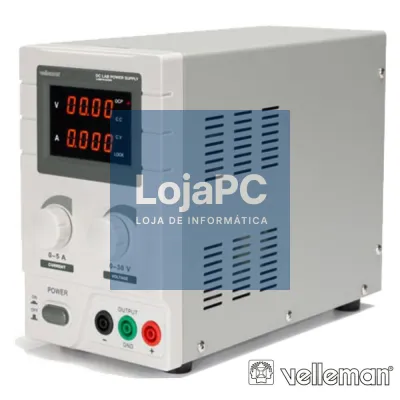 FONTE DE ALIMENTAÇÃO DIGITAL 0-30V / 0-5A VELLEMAN