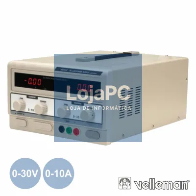 FONTE DE ALIMENTAÇÃO DIGITAL 0-30V / 0-10A VELLEMAN
