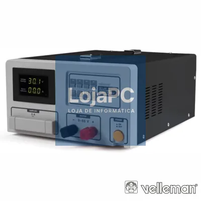 Fonte de Alimentação Digital 0-60V / 0-30A VELLEMAN