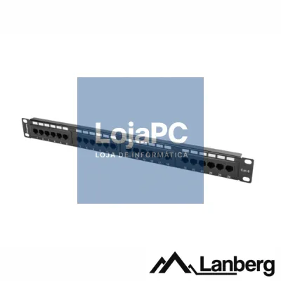 Patch Panel 24 Portas RJ45 CAT6 1U 19" LANBERG