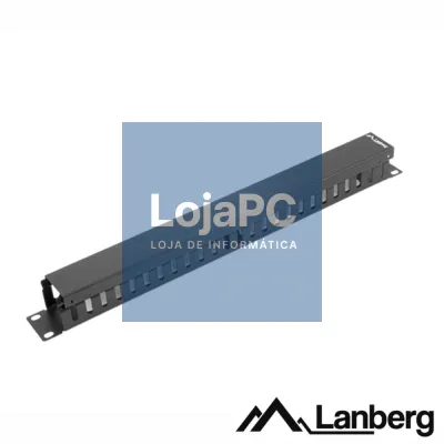 Painel Gestão De Cabos 19" 1U Metal Preto LANBERG