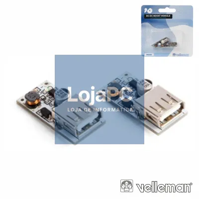 MÓDULO CONVERSOR DC 2.5-5V 600mA P/ USB 5V VELLEMAN
