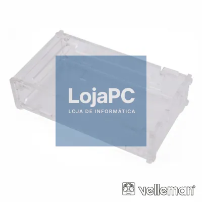 CAIXA TRANSPARENTE 114 x 65 x 18mm P/ ARDUÍNO VELLEMAN
