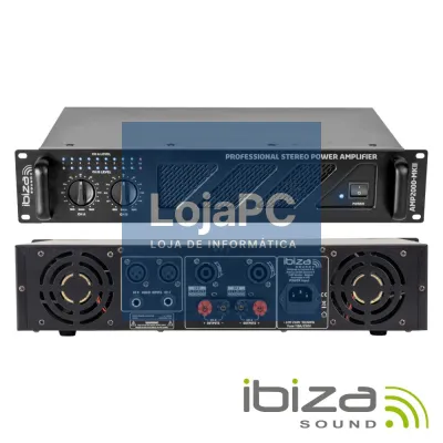 AMPLIFICADOR ÁUDIO 19" 2X1500W IBIZA