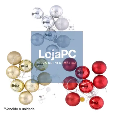 GRINALDA DE 8 BOLAS DECORATIVAS LED