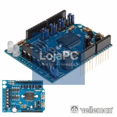 MOTOR E POWER SHIELD P/ ARDUINO VELLEMAN