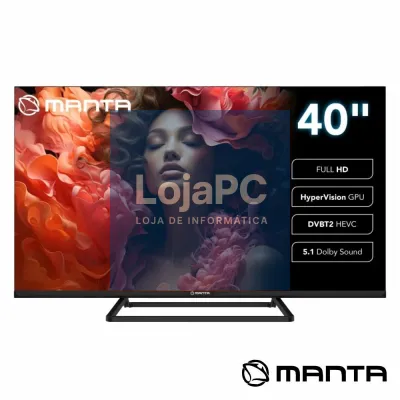 Smart TV LED Frameless 40" FHD HDMI DVB-T2/T/C MANTA
