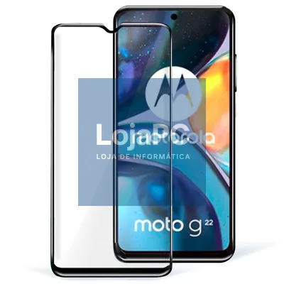 Tempered Glass Screen Protector COOL for Motorola Moto G22 (FULL 3D)
