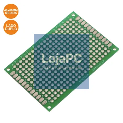 PLACA CIRCUITO IMPRESSO PERFURADA EM PONTOS 40X60MM