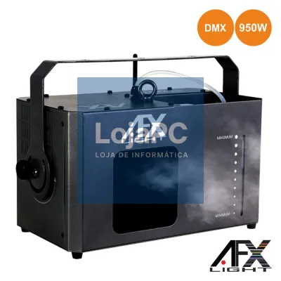 MÁQUINA DE NÉVOA 950W C/ COMANDO DMX AFXLIGHT