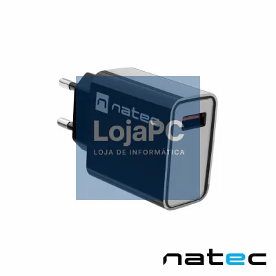 Alimentador RIBERA x1 USB-A 18W Preto NATEC