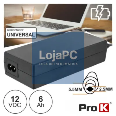 ALIMENTADOR SWITCHING 12V 6A PROK