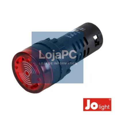 LUZ PILOTO REDONDO DE PAINEL 29MM 24V C/ BESOURO VERMELHO