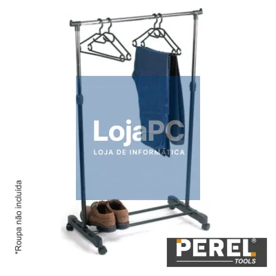 CABIDE PARA ROUPA 80X43X165CM VELLEMAN