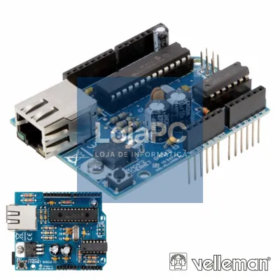 KIT ETHERNET SHIELD P/ ARDUINO VELLEMAN