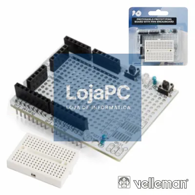 PLACA DE EXPERIMENTAÇÃO C/ MINI TESTE P/ ARDUINO VELLEMAN