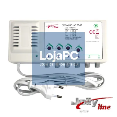 Amplificador de Antena 4 Entradas 1 Saída C/ Filtro Lte5G/4G