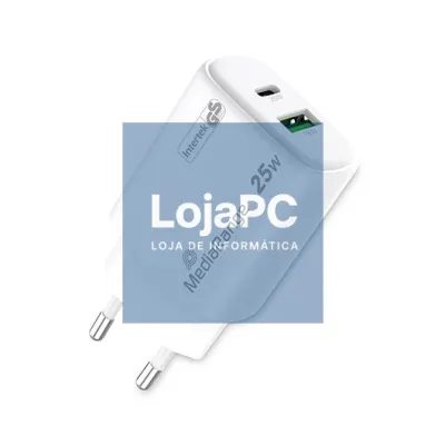MEDIARANGE DUAL USB-A AND USB-C 25W CHARGER