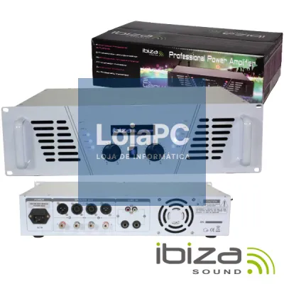 AMPLIFICADOR ÁUDIO 19" 2X800W BRANCO IBIZA