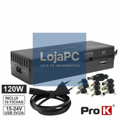 ALIMENTADOR SWITCHING 15-24V 6A C/USB PROK