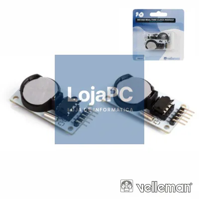 MÓDULO RELÓGIO TEMPO REAL C/ BATERIA CR2032 2X VELLEMAN