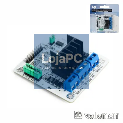 PLACA CONTROLO 2 MOTORES DC 2A VELLEMAN