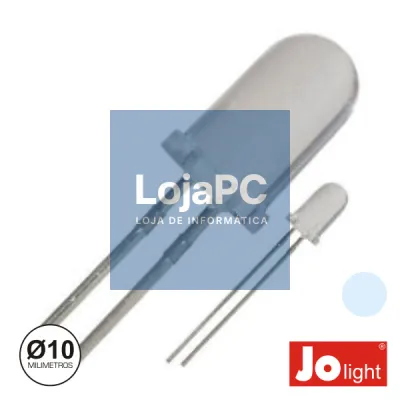 LED 10MM ALTO BRILHO BRANCO FRIO JPLIGHT