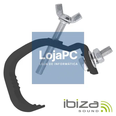 GANCHOS P/ PROJETORES FORMA G PRETO 20KG IBIZA