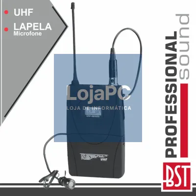 MICROFONE LAPELA S/ FIOS  UHF P/ UDR-110 E UHF-2400 BST