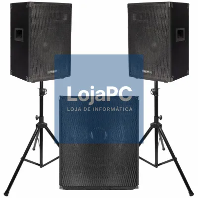 Conjunto Som Bi-Amplificado 2200W