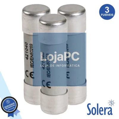 FUSÍVEL CERÂMICA 14X51 40A 500V 3X SOLERA