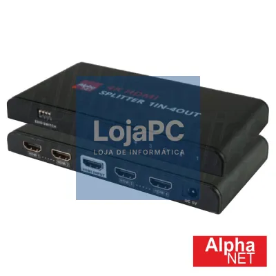 DISTRIBUIDOR HDMI 1 ENTRADA 4 SAÍDAS SMART EDID