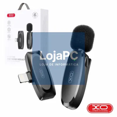 Microfone Lapela S/ fios C/ Receptor Lightning XO
