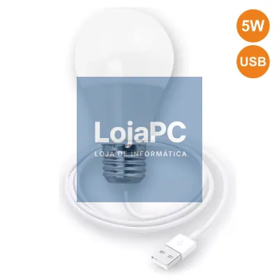 LÂMPADA LED C/ LIGAÇÃO USB 5W 460LM