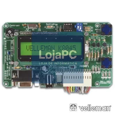 KIT MENSAGEM PROGRAMÁVEL 8 ENTRADAS LCD E INTERFACE VELLEMAN